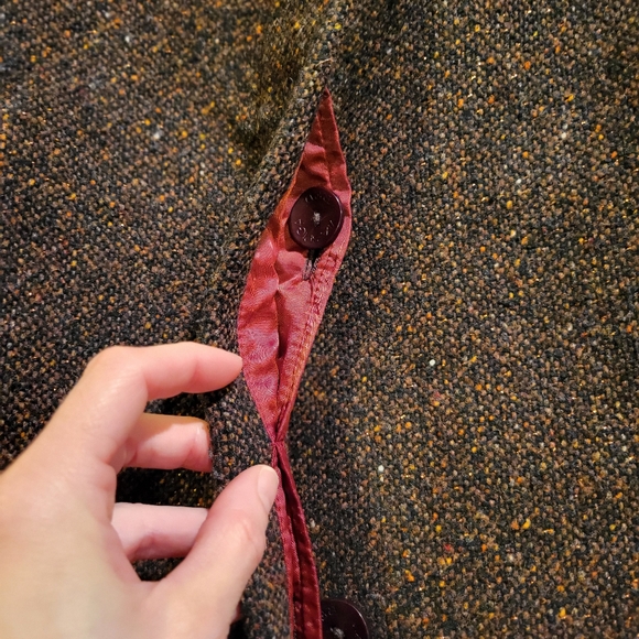 Via Spiga Wool 3/4 length coat in Brown, size 4 - Picture 3 of 5